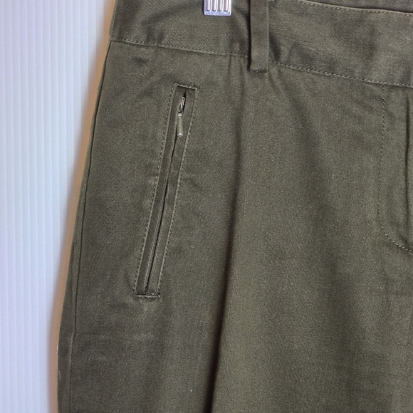 Talbots Women's Brown Signature Straight Leg Stretchy Size 8P Zippered Pockets - Picture 5 of 15